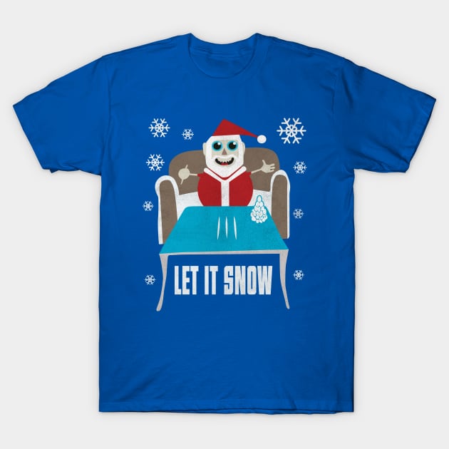 Funny Cocaine Santa let it snow Christmas sweater T-Shirt T-Shirt by chuhe86